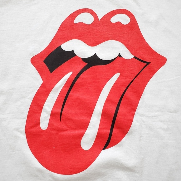 THE ROLLING STONES CLASSIC TONGUE WHITE TSHIRT - Picture 2 of 2